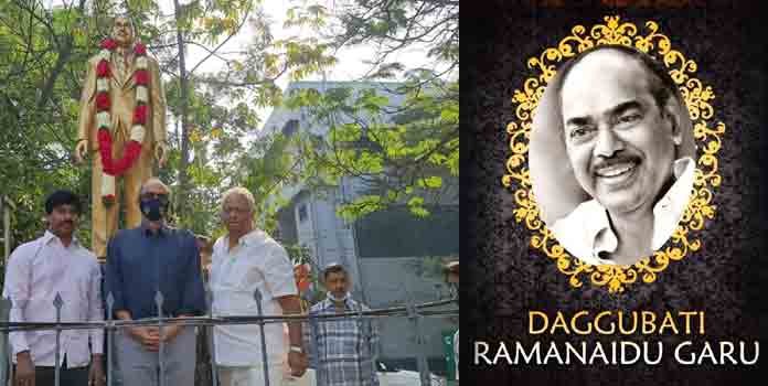 Suresh Babu And Venkatesh Tributes For D. Ramanaidu