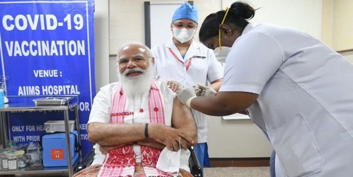 PM Modi took Corona Vaccine
